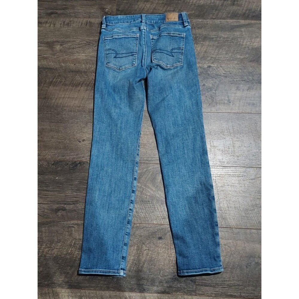 American Eagle Ne(x)t Level Stretch Women Jeans Back Pocket Detail 2Long - Picture 4 of 11